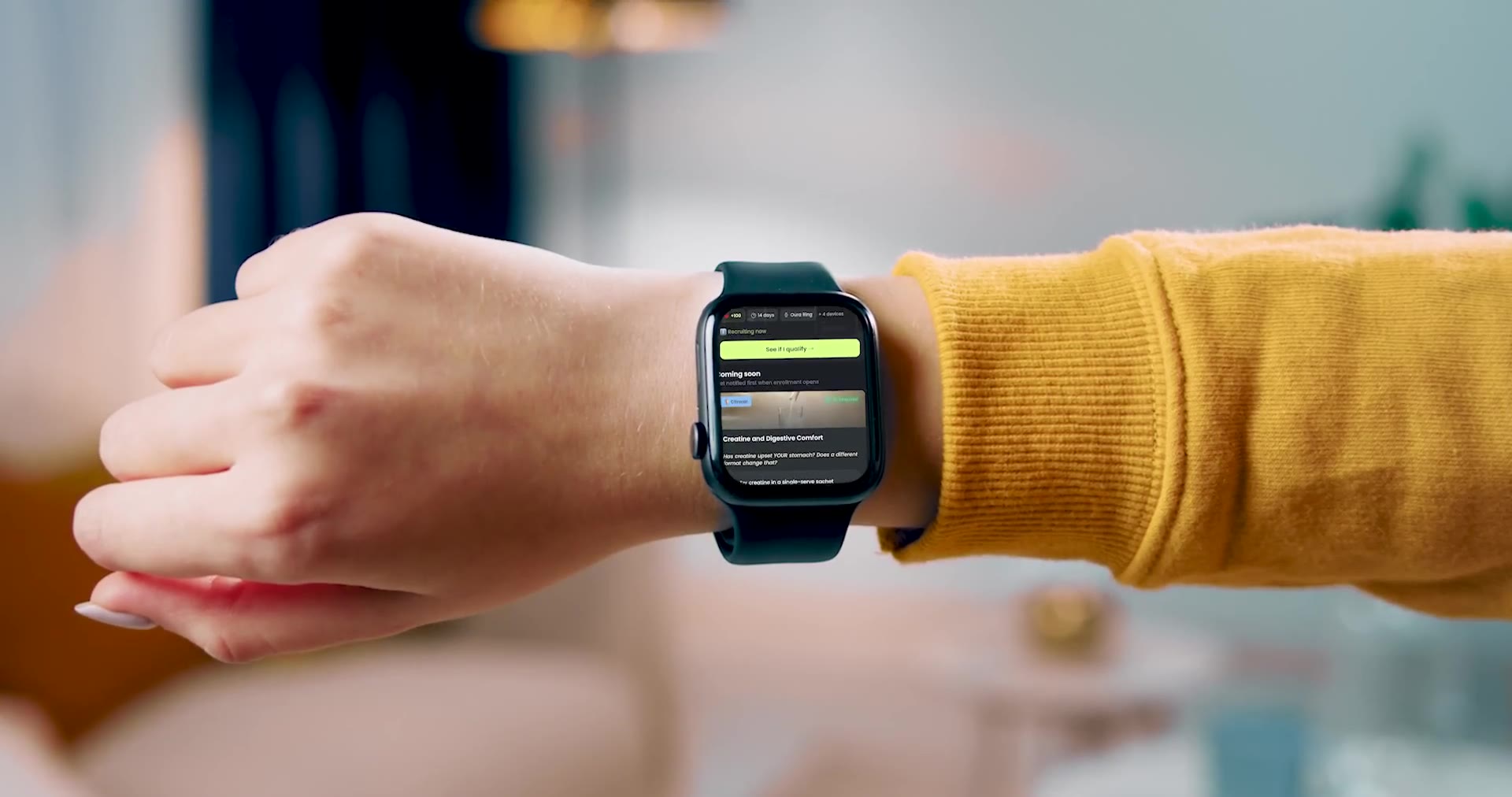 Research signals represented through wearable measurement